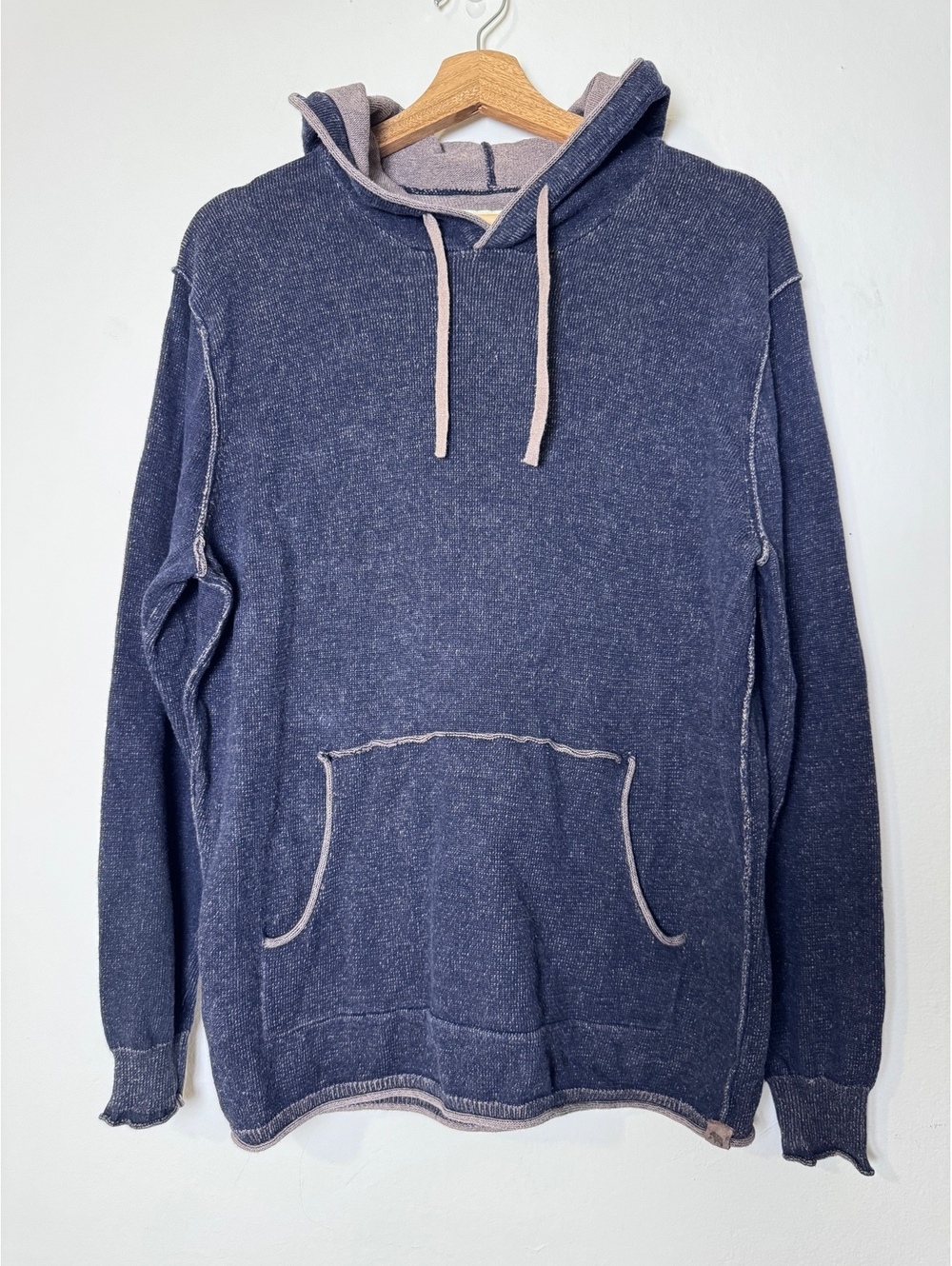 Grey long sleeve hooded sweater The Normal Brand 100% cotton size M